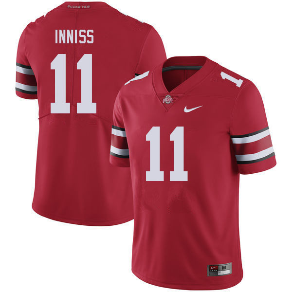 Men #11 Brandon Inniss Ohio State Buckeyes College Football Jerseys Stitched Sale-Red